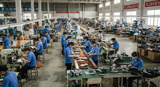 Jinjiang Runfeng Footwear production floor